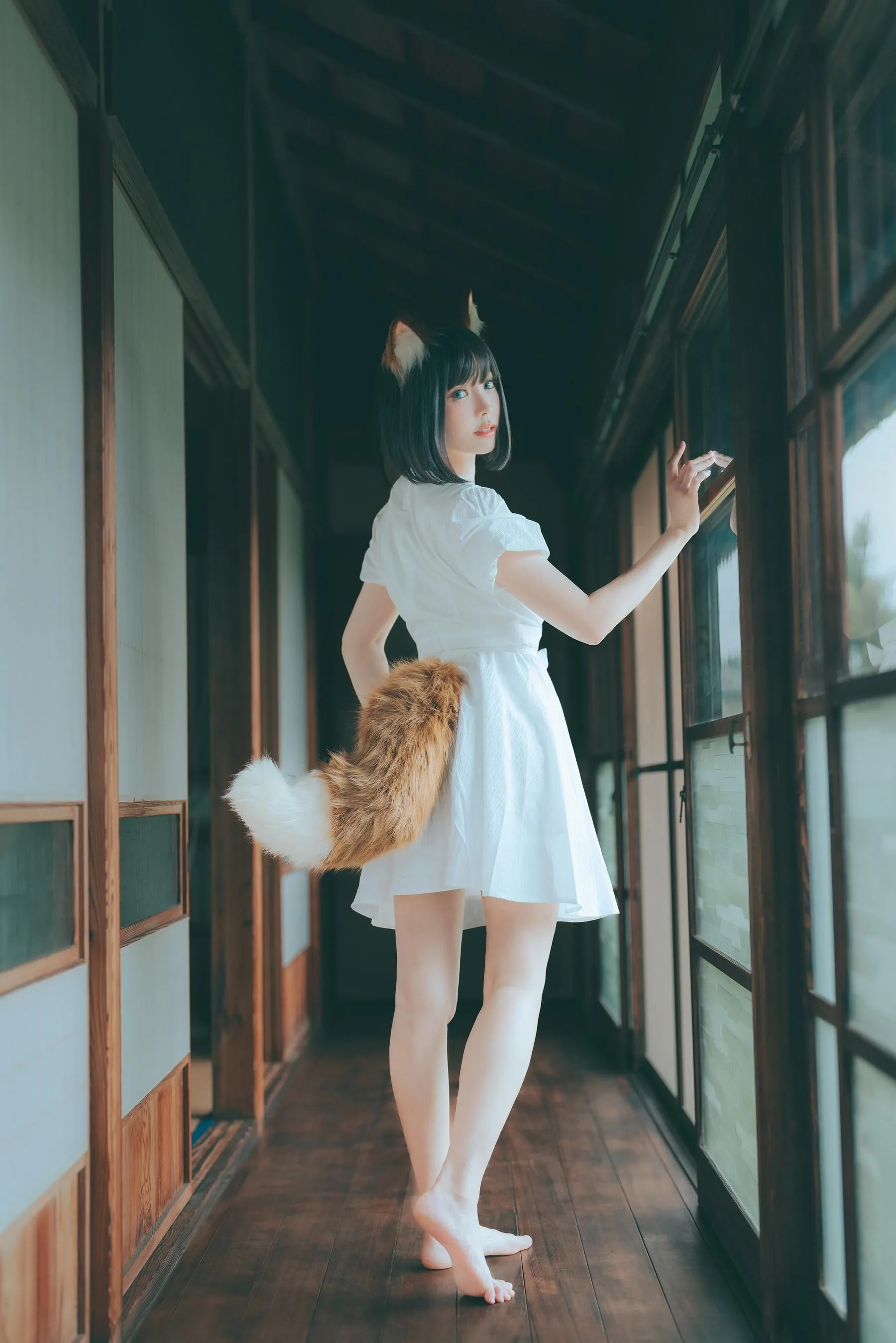 ElyEE子 – NO.114 2023.July B-Dongitsune ~White dress 白洋裝狐少女 [60P]插图8